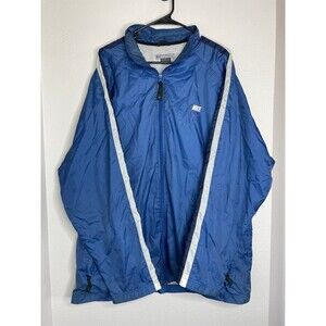 Vintage 90s Y2K Nike Windbreaker Jacket Blue Full Zip Lightweight Athletic XXL